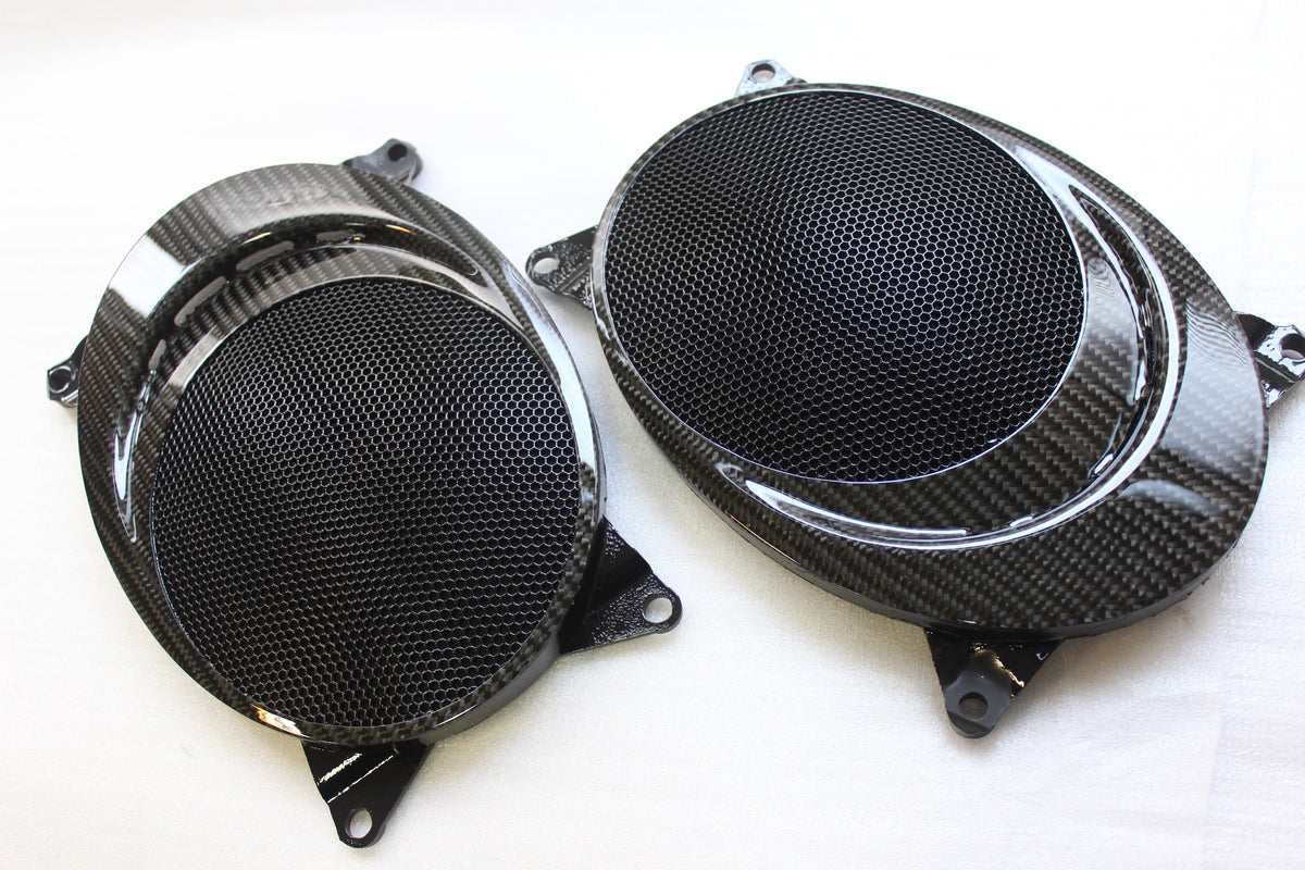 Porsche 996 carbon fiber door speakers