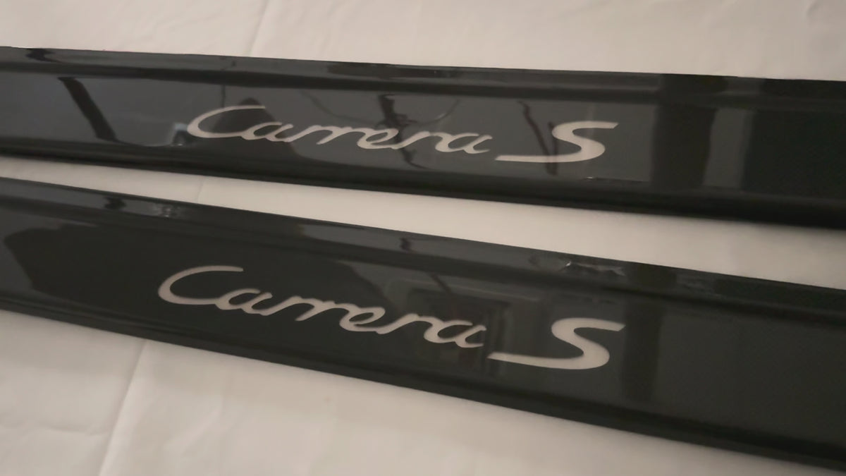 Porsche 997/987 Illuminated Dry Carbon Fiber Outer Door Sills