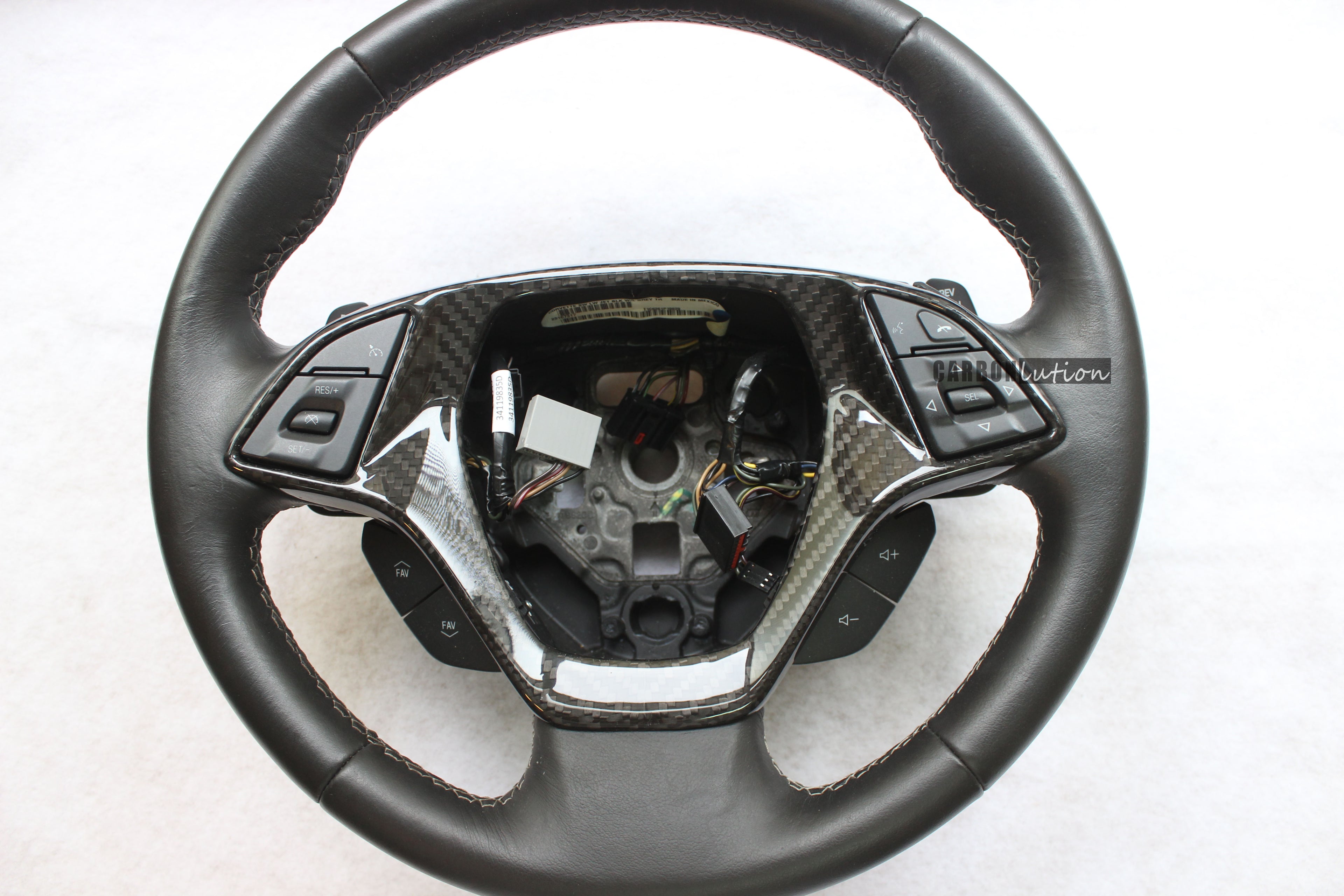 Corvette C7 carbon prepreg steering wheel bezel (replacement)