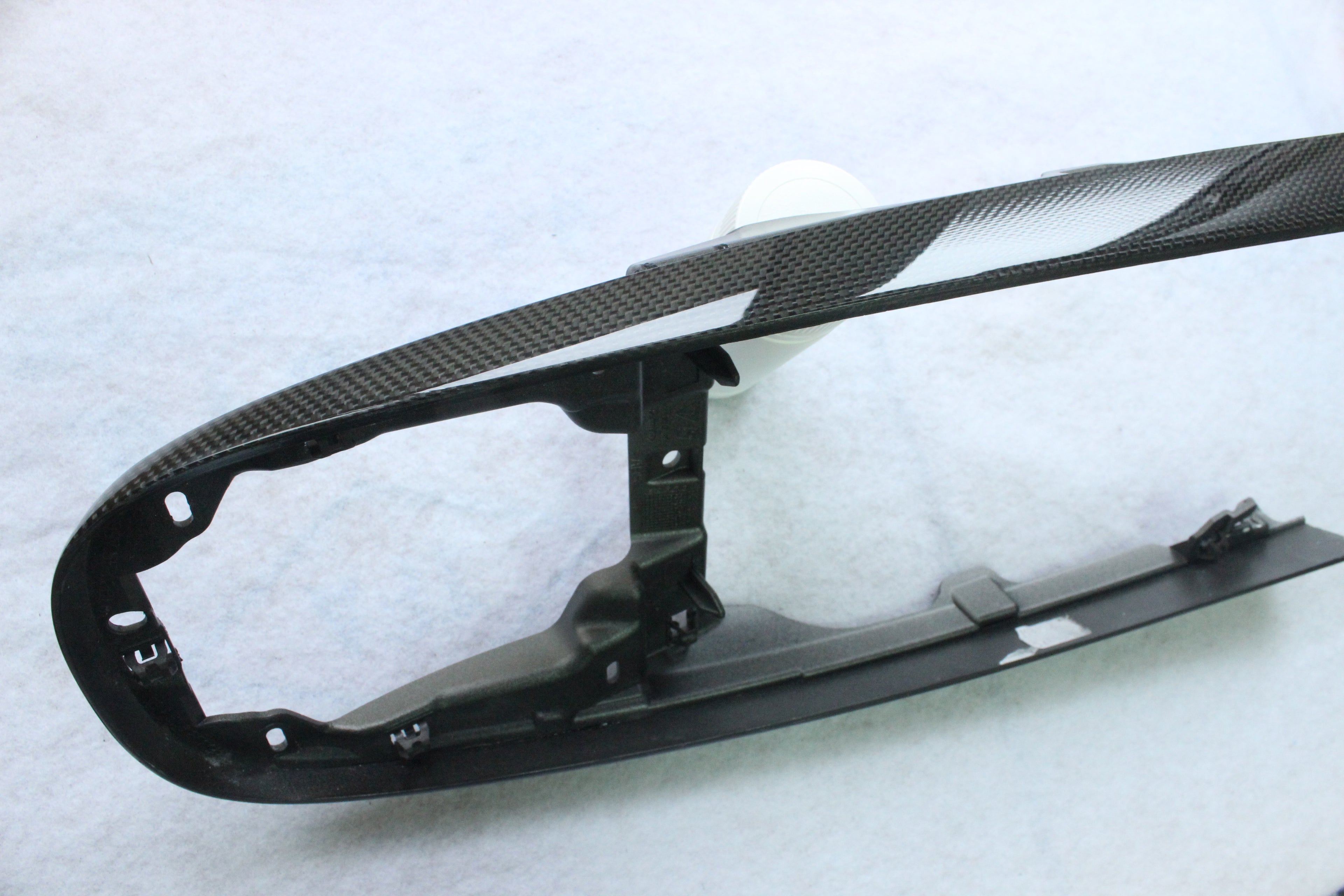 Carbon fiber shifter trim (silver trim replacement)