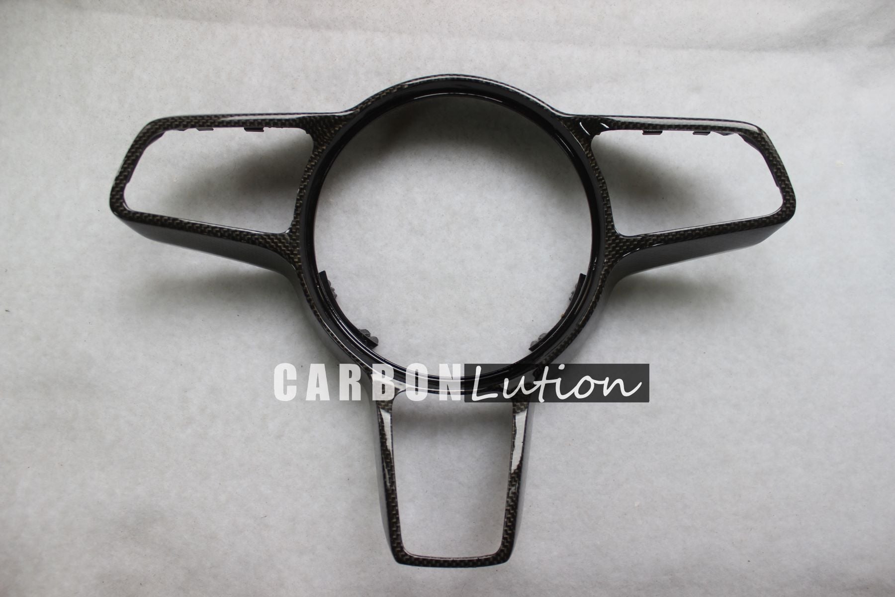 Carbon fiber sport steering wheel bezel for Porsche 991 981 718