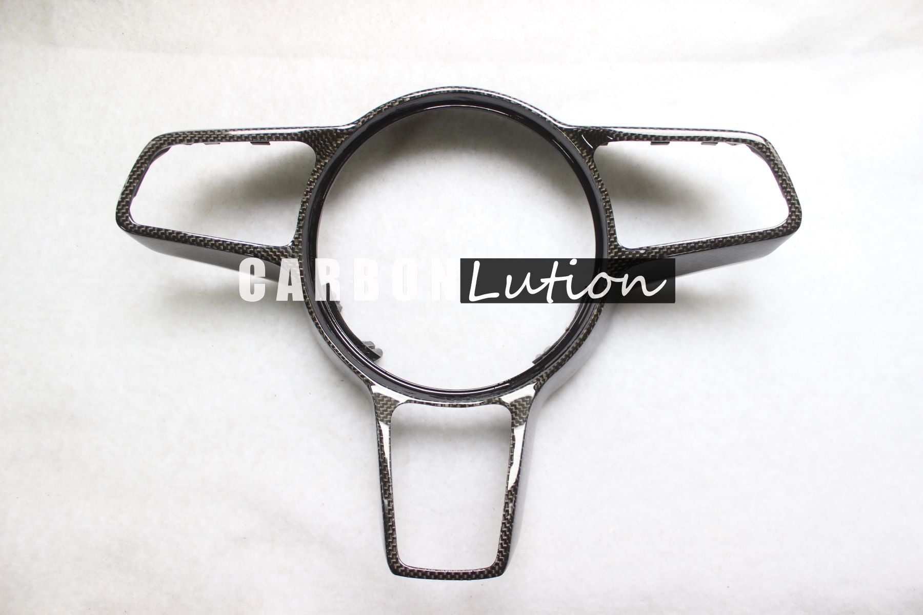 Carbon fiber sport steering wheel bezel for Porsche 991 981 718