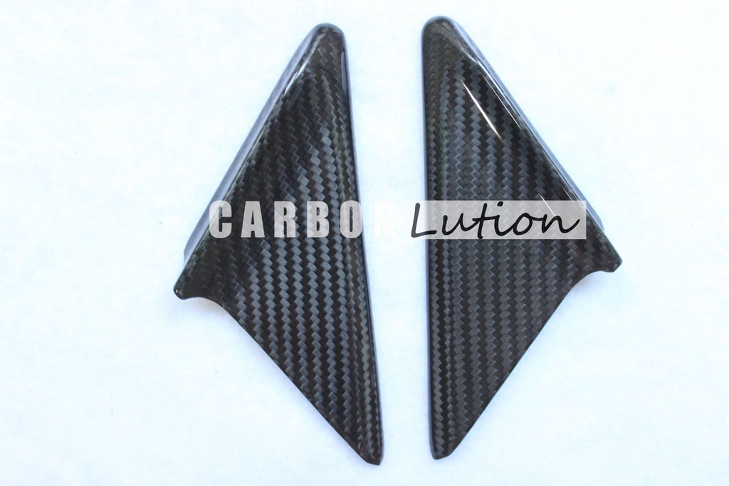Carbon fiber exterior triangle wind buffeting diffuser for Porsche 991 981 718