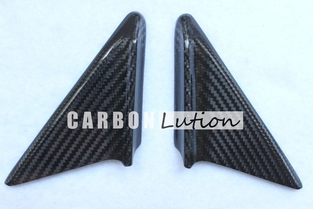 Carbon fiber exterior triangle wind buffeting diffuser for Porsche 991 981 718