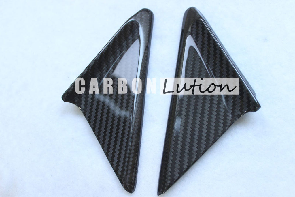 Carbon fiber exterior triangle wind buffeting diffuser for Porsche 991 981 718