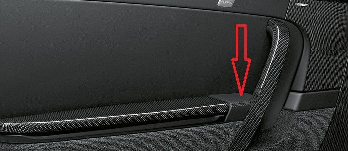 997 carbon door trim (trim behind the handle)