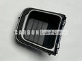 Carbon center console coin tray