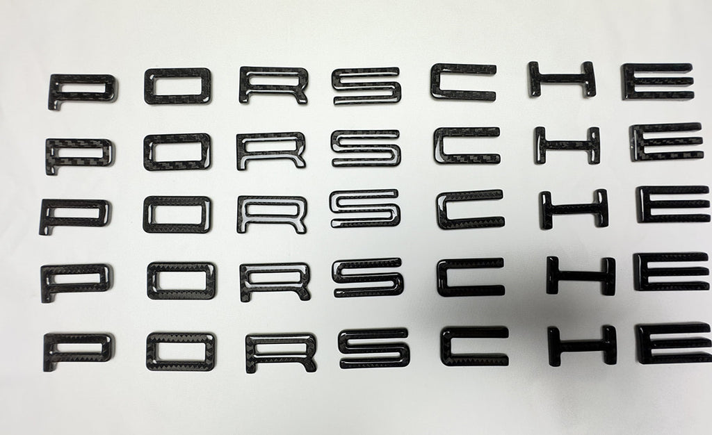Carbon badges 986
