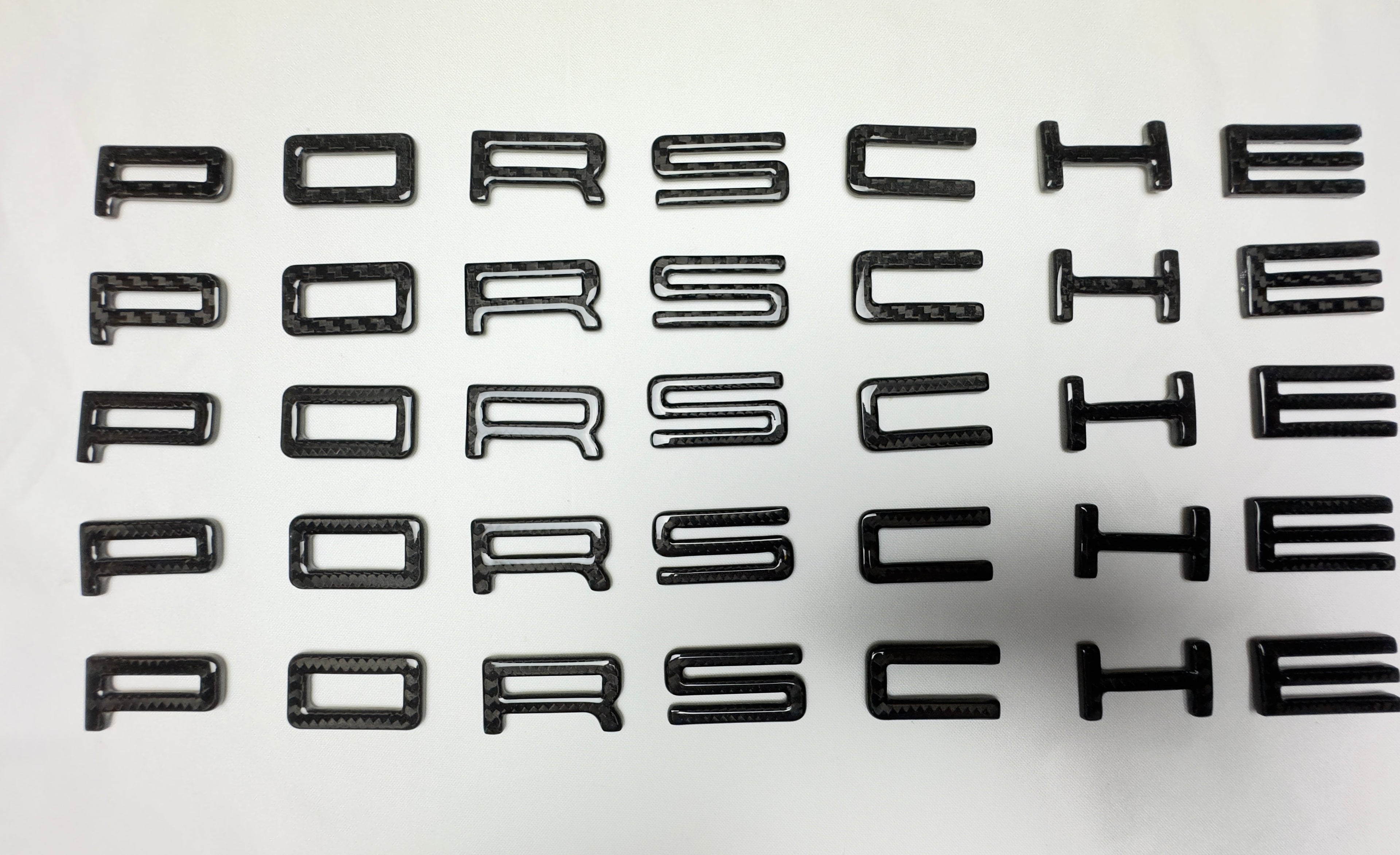 Carbon badges 981