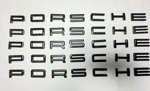 "PORSCHE" Carbon badges 992