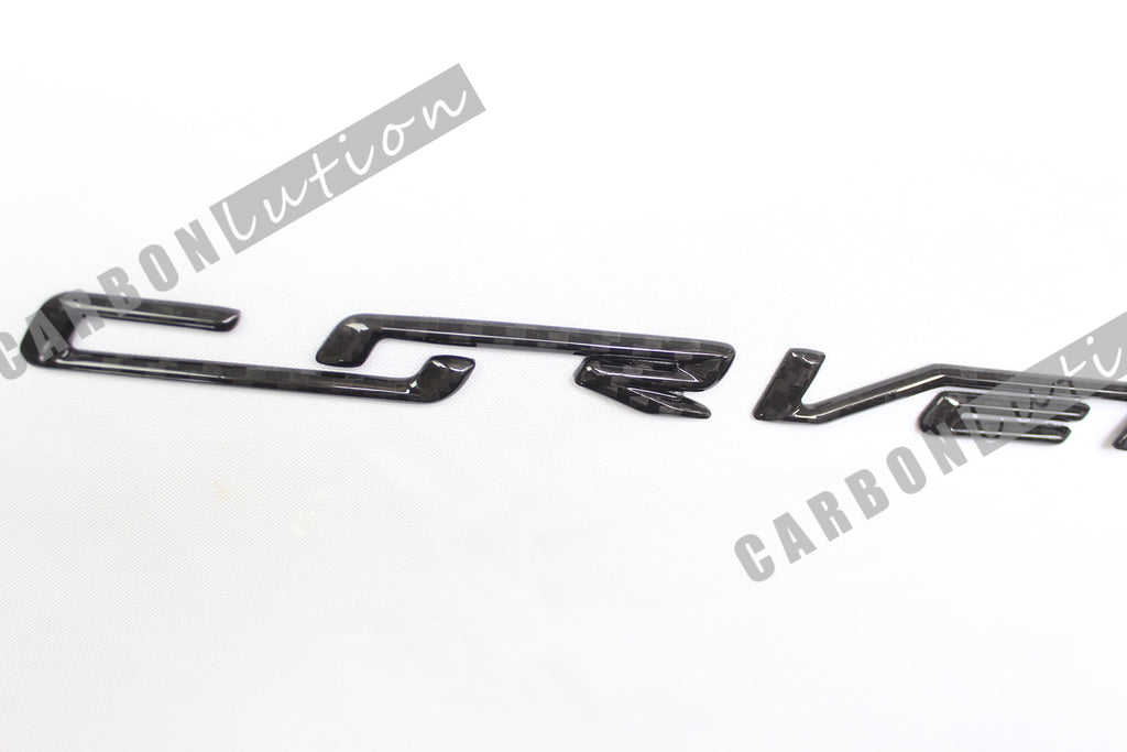 Corvette C7 carbon fiber emblem badges