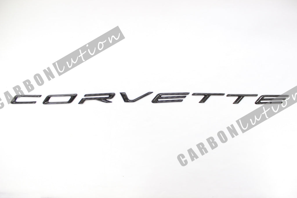 Corvette C8 carbon fiber emblem badges