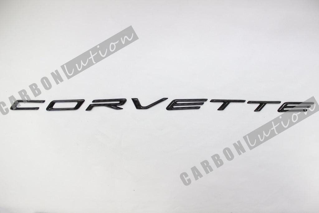 Corvette C8 carbon fiber emblem badges