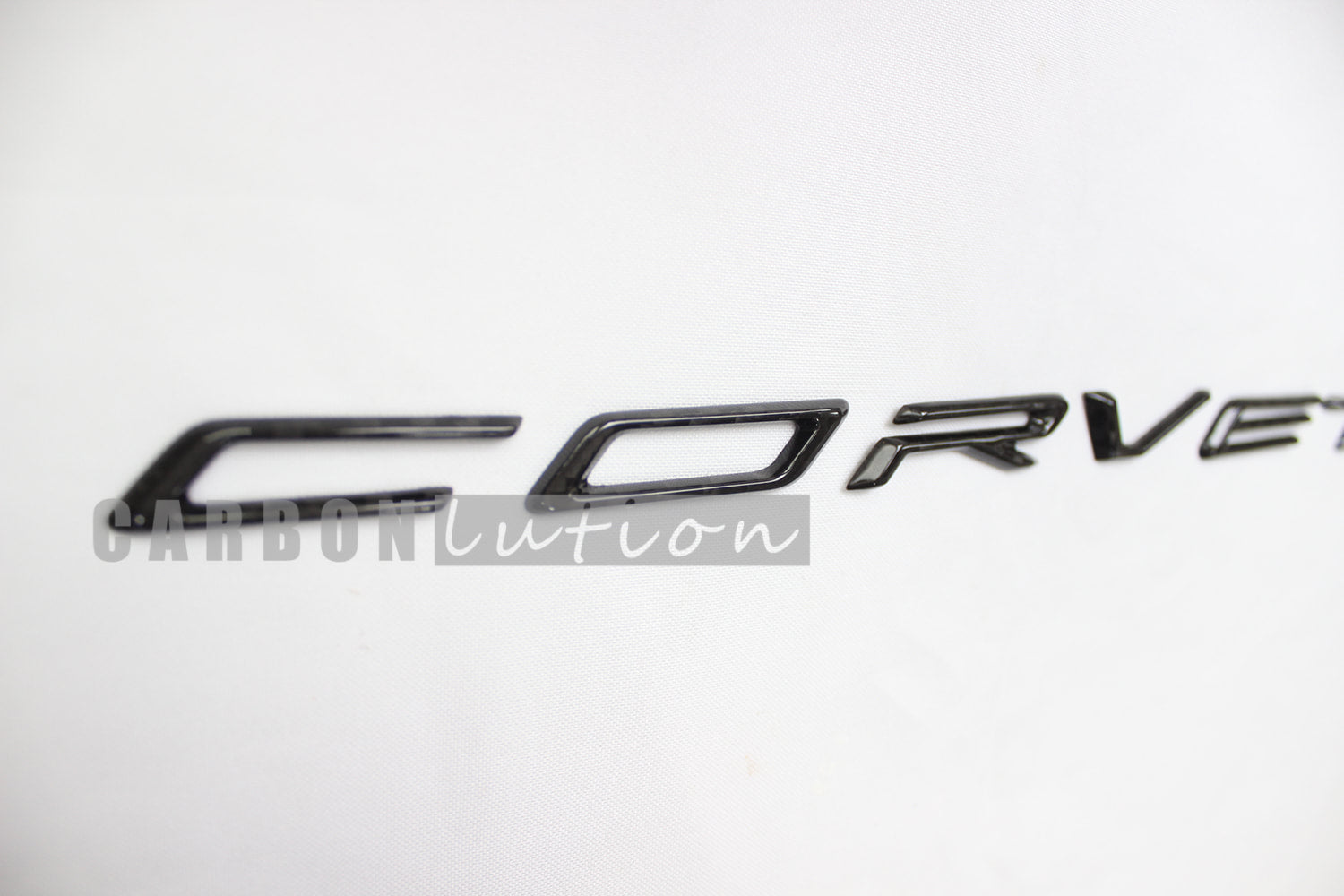 Corvette C8 carbon fiber emblem badges