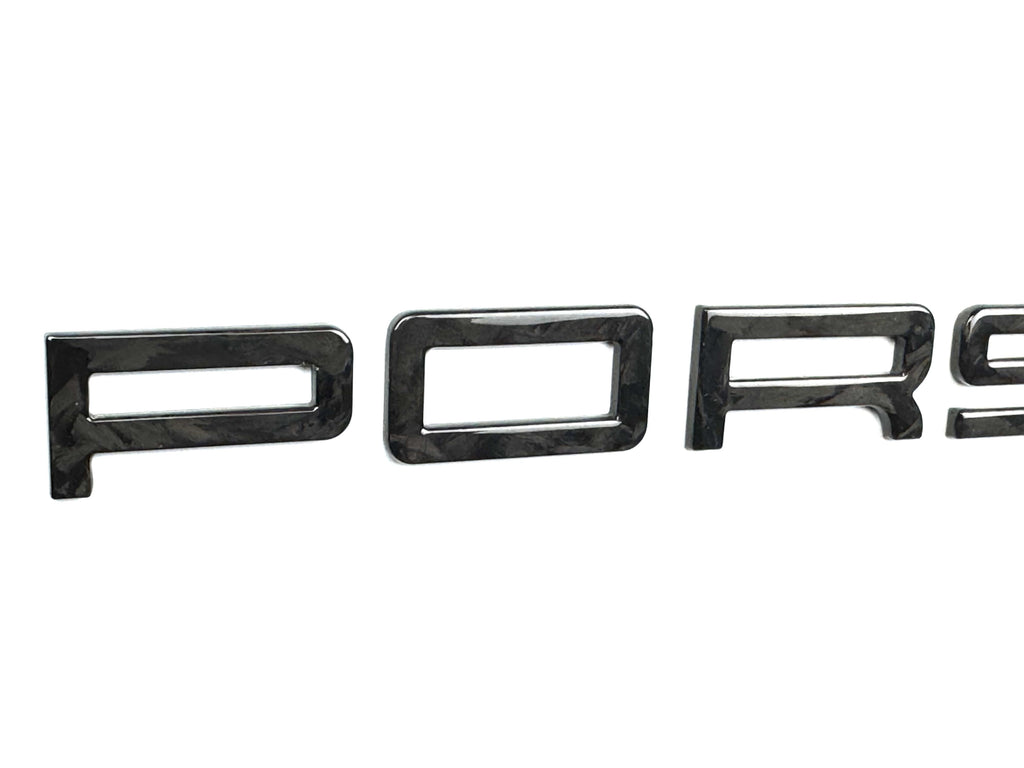 "PORSCHE" Carbon badges for Macan