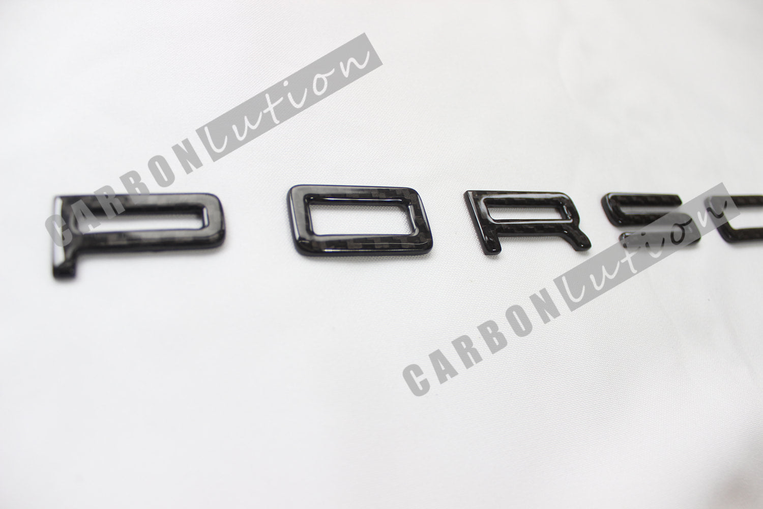 "PORSCHE" Carbon badges for Macan