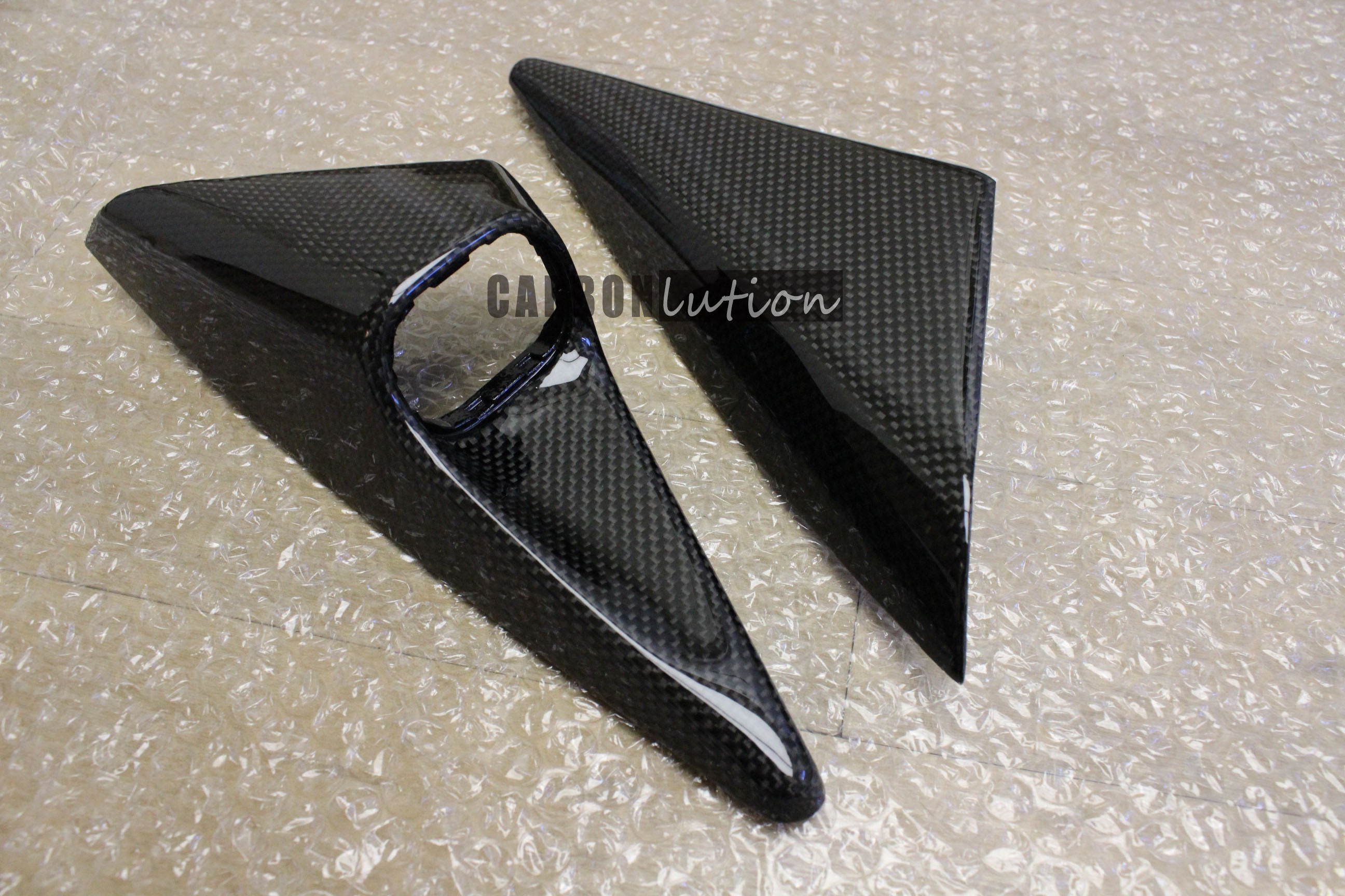 Carbon fiber mirror switch trim
