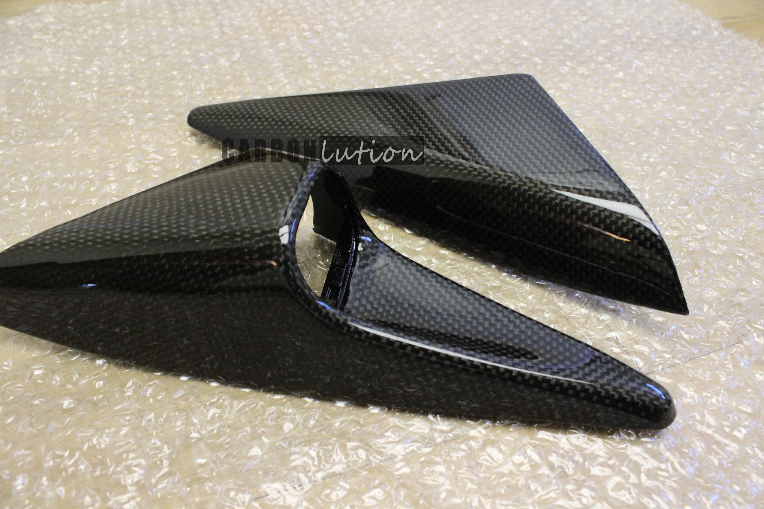 Carbon fiber mirror switch trim