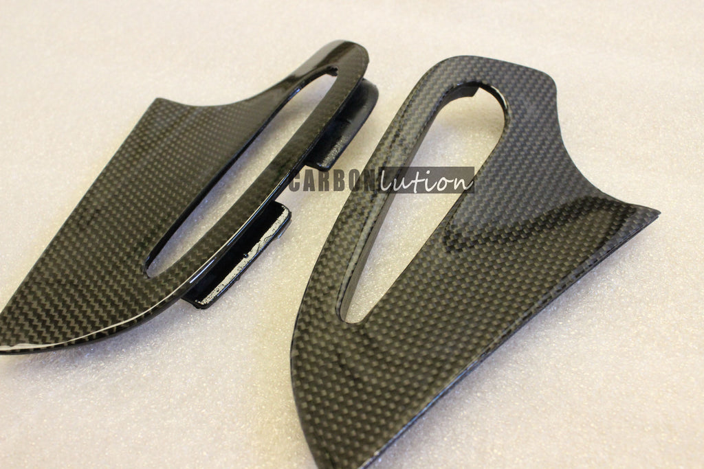 997 carbon fiber rear seat belt trim