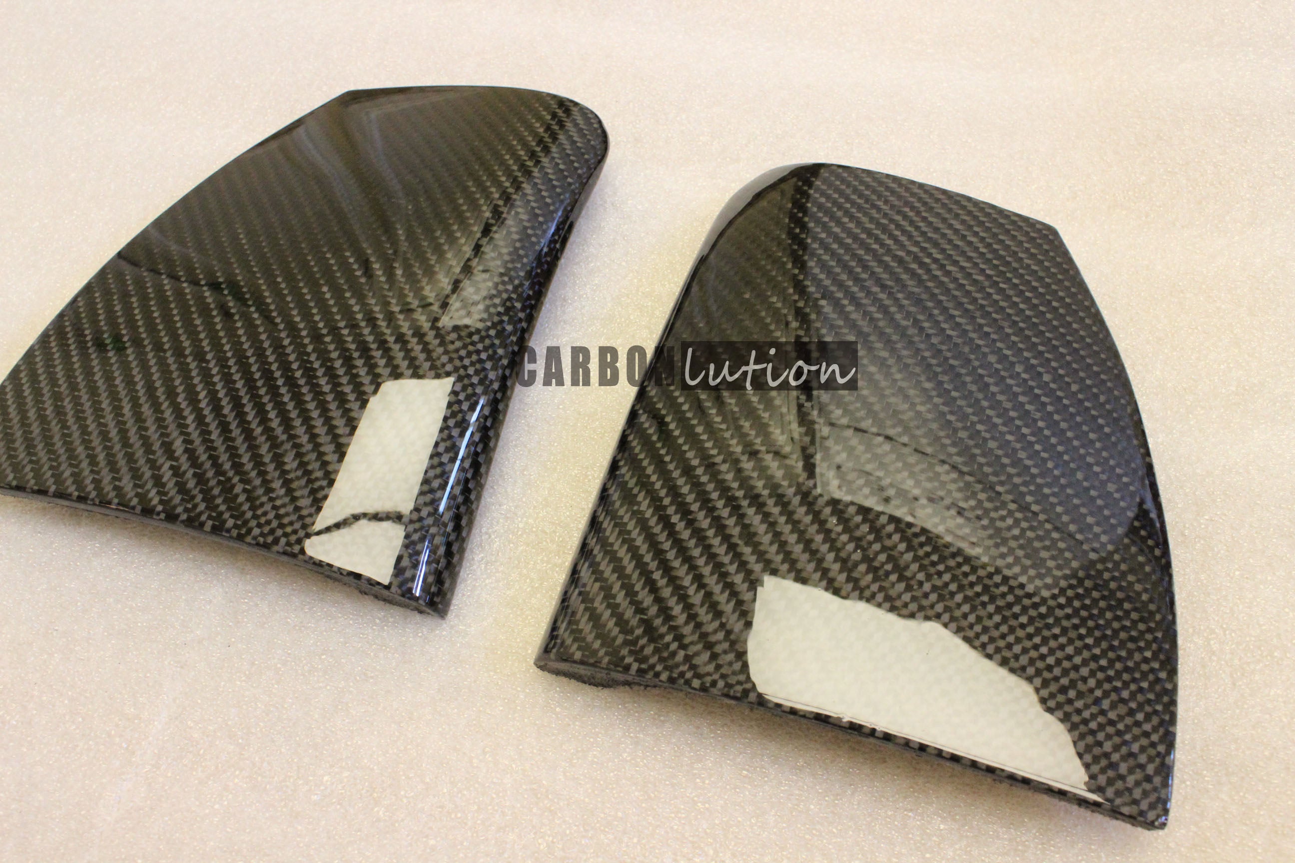 Carbon fiber upper console side trim