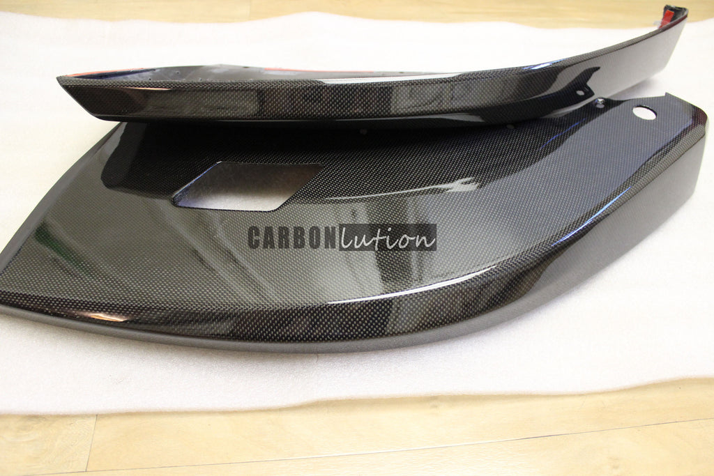 Boxster spyder carbon fiber front splitter