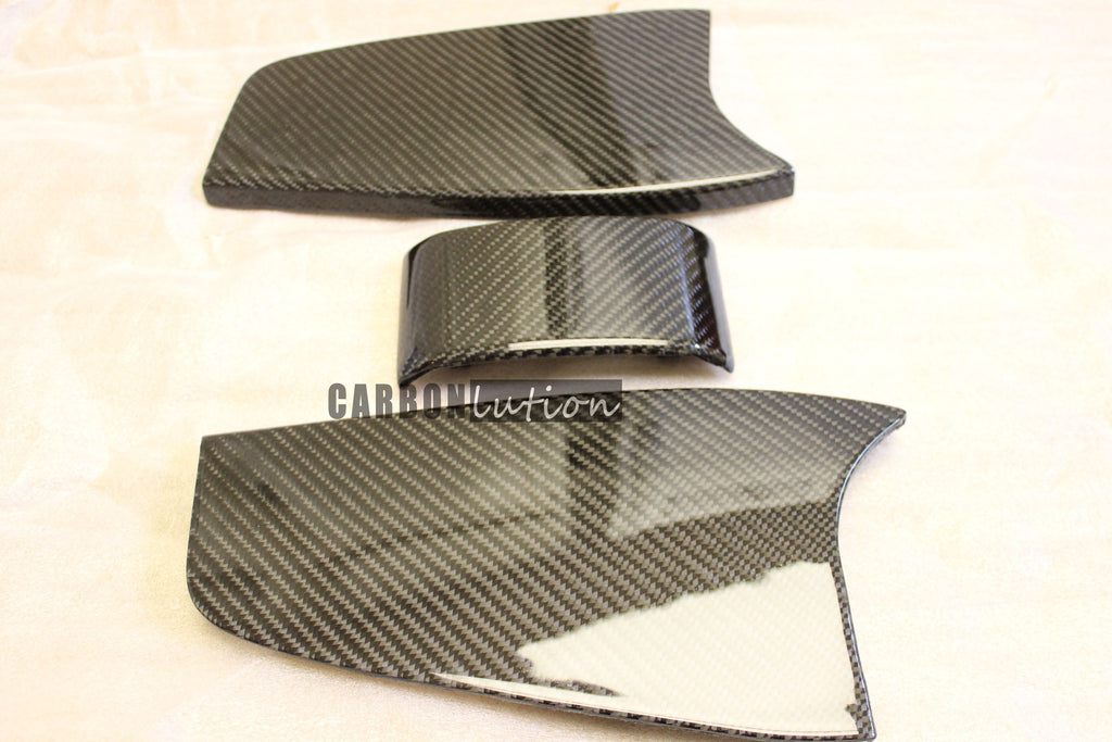 Carbon fiber center console rear trim