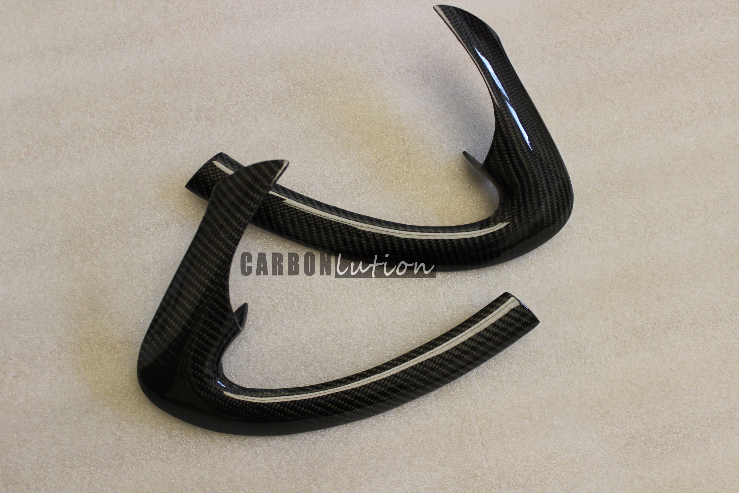 Carbon fiber door pull trim for Porsche 996