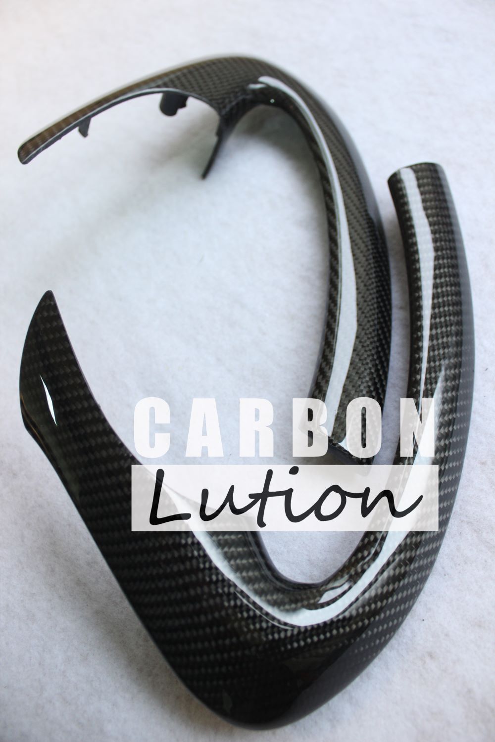 Carbon fiber door pull trim for Porsche 996