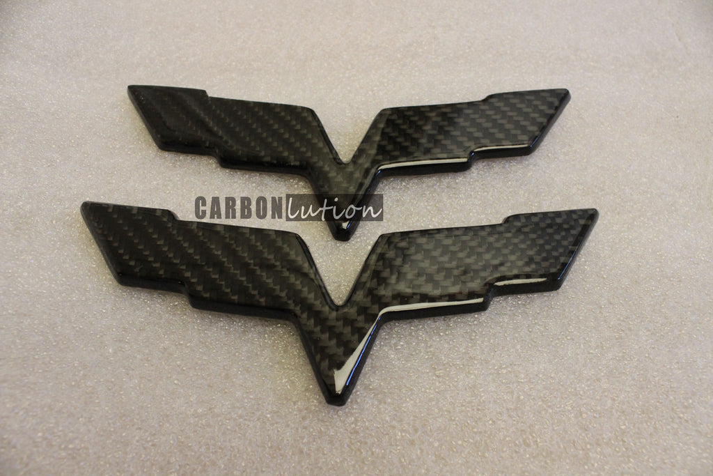 Corvette C6 carbon fiber emblem