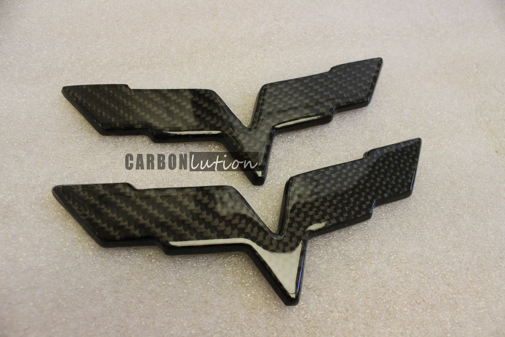 Corvette C6 carbon fiber emblem