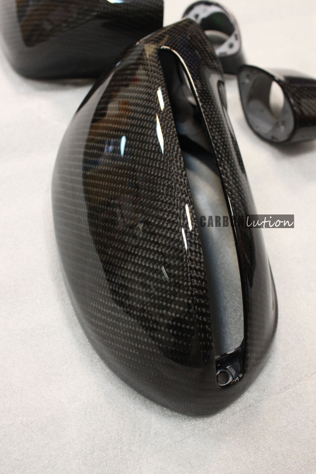 Carbon fiber mirror housing