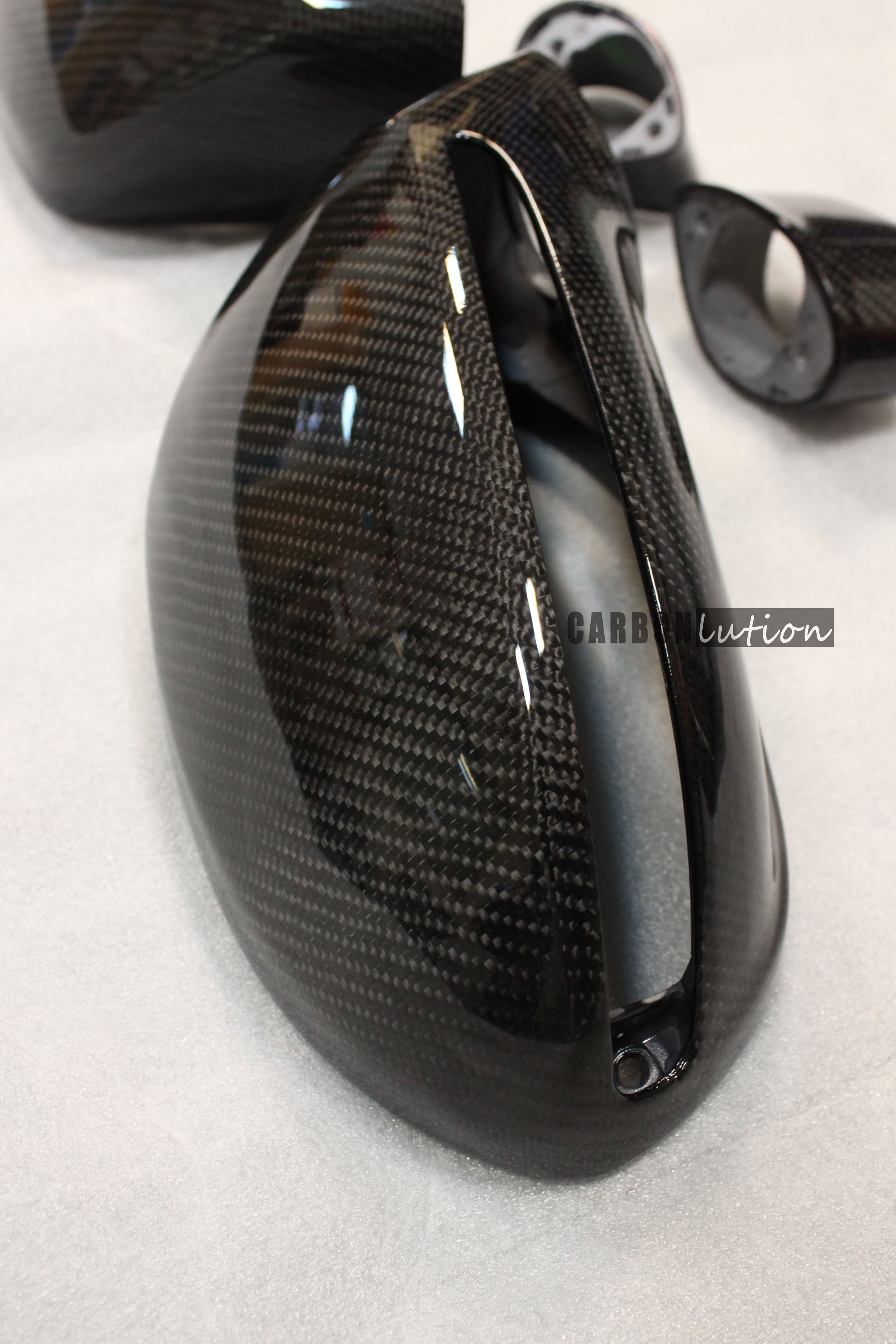 Carbon fiber mirror housing
