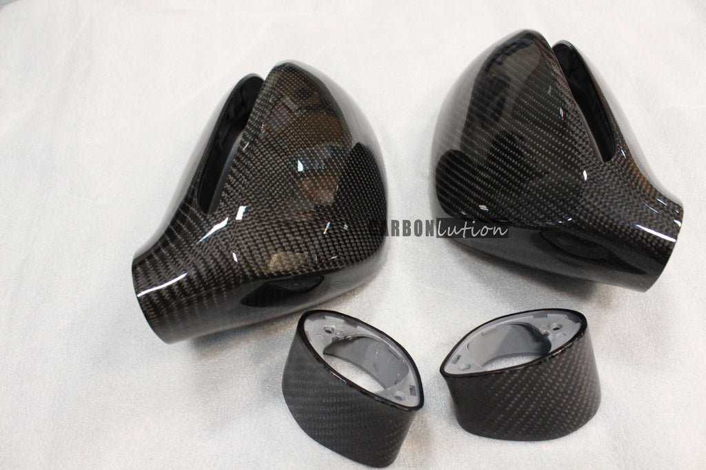 Carbon fiber mirror housing