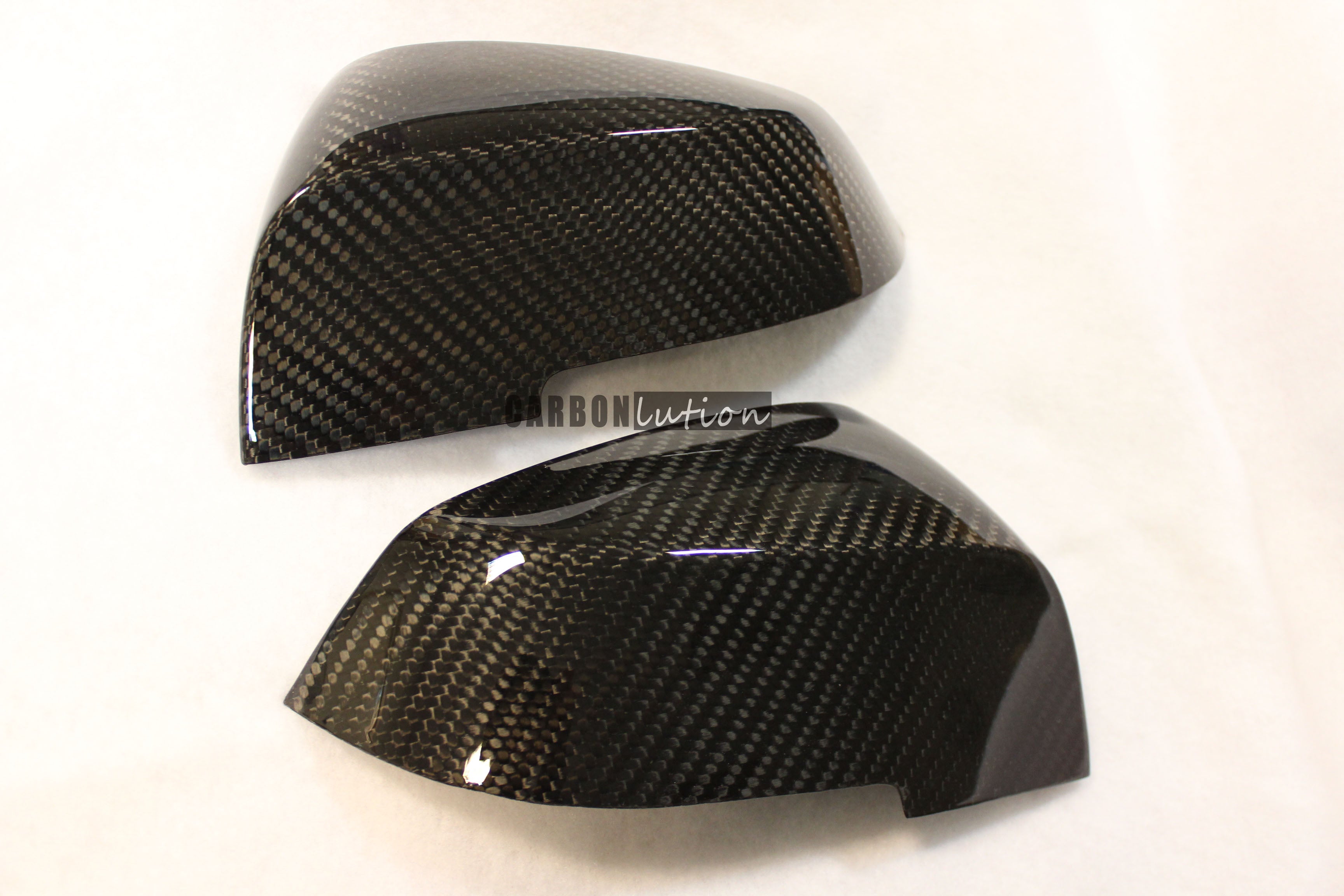 Carbon fiber mirror replacement cap