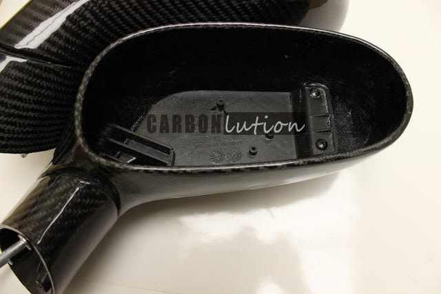 Carbon fiber mirror housing