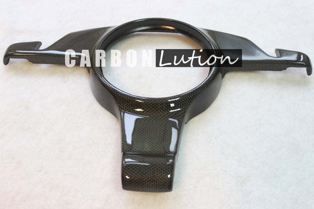 Carbon fiber steering wheel trim (For button PDK shifter)