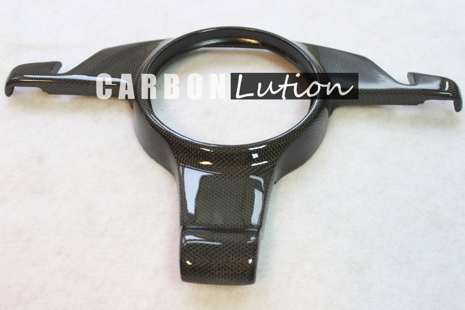 Carbon fiber steering wheel trim (For button PDK shifter)