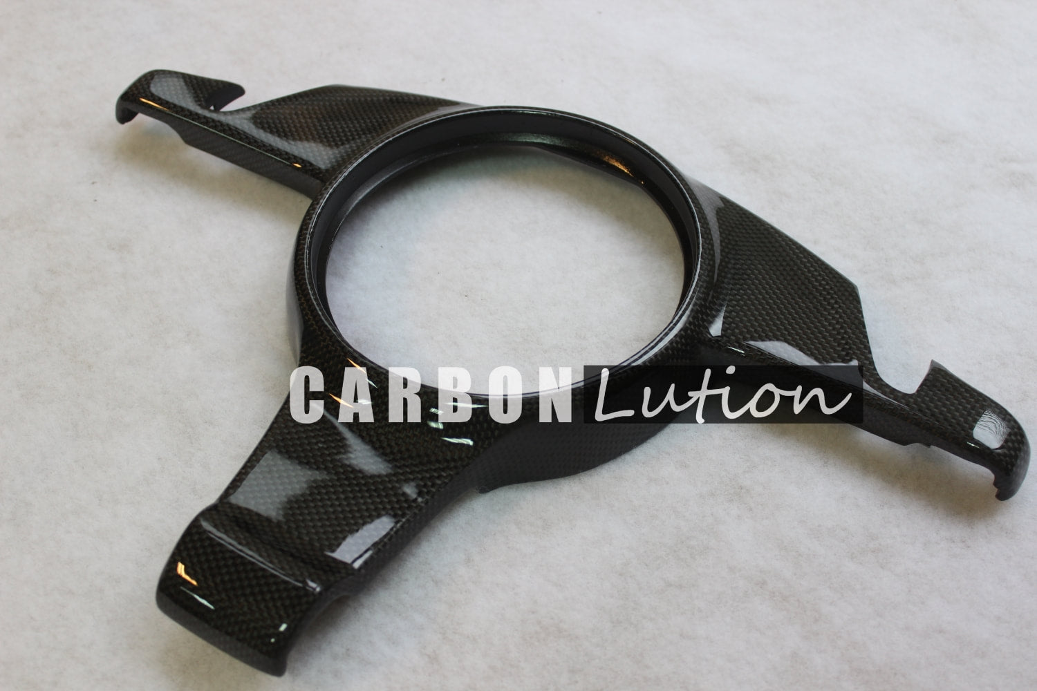 Carbon fiber steering wheel trim (For button PDK shifter)